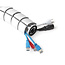 InLine® Flexibele kabelgoot, verticaal voor tafels, 2 compartimenten, 0,80m,wit
