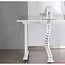 InLine® Flexibele kabelgoot, verticaal voor tafels, 2 compartimenten, 0,80m,wit
