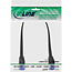 InLine® Patchkabel plat, U/FTP, Cat.6A, TPE halogeenvrij, zwart, 0,3m