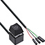 InLine® Computer Power-Switch Remote-kabel, zwart, 2 m