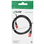 InLine® Patchkabel plat, U/UTP, Cat.6, zwart, 1,5m