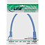 InLine® Patchkabel, SF/UTP, Cat.5e, blauw, 0,25m