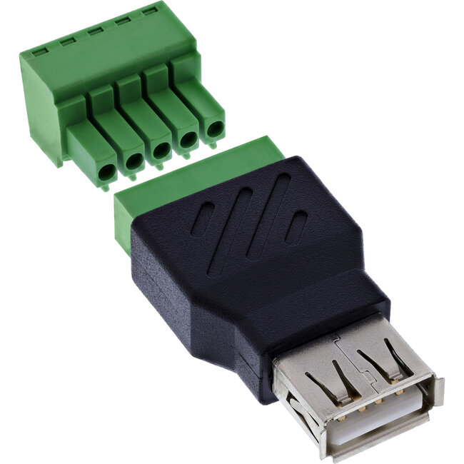 InLine® USB-A-aansluiting naar aansluitblok, 5-pins, zonder kabel