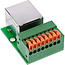 InLine® RJ45-connector naar indrukklem, 8-pins, Cat.5e