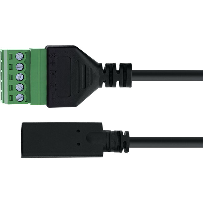 InLine® USB-C aansluiting naar aansluitblok, 5-pins, met kabel