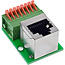 InLine® RJ45 contactdoos op indrukklem, 8-pins, Cat. 5e, gehoekt