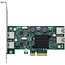 InLine® USB 3.2 Gen.1 PCIe-interfacekaart, 4-poorts, intern/extern
