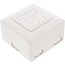 InLine® Cat.6 aansluitdoos, AP/UP 2x RJ45 female, RAL9010, wit, verticaal