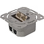 InLine® Cat.6 aansluitdoos, AP/UP 2x RJ45 female, RAL9010, wit, verticaal