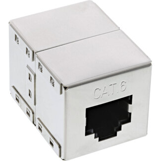 InLine InLine® Patchkabel koppeling Cat.6, 2x RJ45 female, afgeschermd