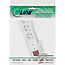InLine® contactdoos, 3-voudig aardingscontact, ÜSS, wit