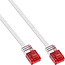 InLine® Patchkabel plat, U/UTP, Cat.6, wit, 15m