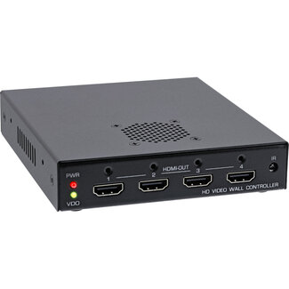 InLine InLine® HDMI-videowall switch 1 tot 4 monitoren, Full-HD