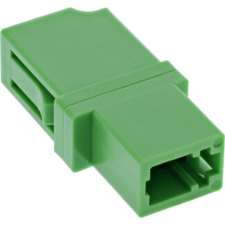 InLine InLine® Glasvezelkoppeling LC/LC Simplex, singlemode, keramische huls, groen
