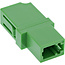 InLine® Glasvezelkoppeling LC/LC Simplex, singlemode, keramische huls, groen