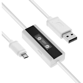InLine InLine® USB Smart Control, multimeter, laadcontrole, USB A naar Micro-B kabel