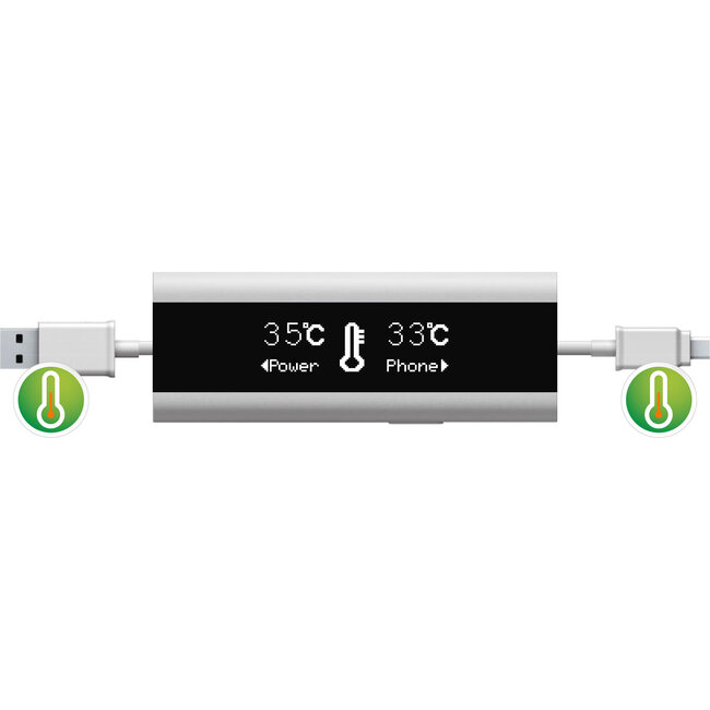 InLine® USB Smart Control, multimeter, laadcontrole, USB A naar Micro-B kabel