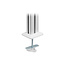 InLine® Slatwall montagezuilen aluminium, voor tafelmontagepaneel, set van 2
