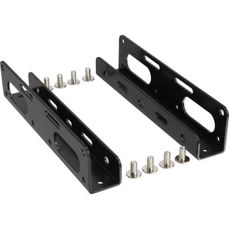 InLine InLine® HDD/SSD montagerails, 6,35cm (2,5") tot 8,89cm (3,5"), zwart