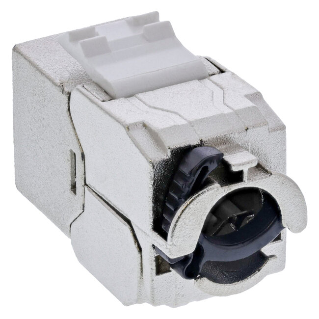 InLine® Keystone RJ45 female, SNAP-In, Cat.8.1, geïntegreerde kabelbinder
