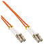 InLine® LWL Duplex kabel, LC/LC, 62,5/125µm, OM1, 0,5m