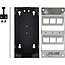 InLine® Cat.6A Keystone-box, wand/DIN-rail, STP, 6 poorten