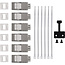 InLine® Cat.6A Keystone-box, wand/DIN-rail, STP, 6 poorten
