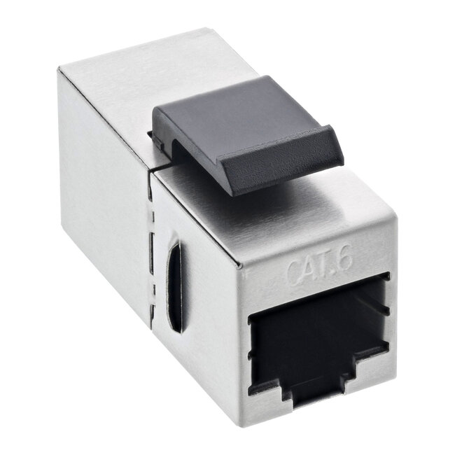 InLine® Keystone RJ45-bus/bus SNAP-In, Cat.6, STP, bulk