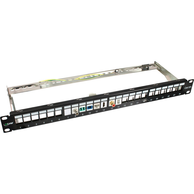 InLine® Keystone RJ45-bus/bus SNAP-In, Cat.6, STP, bulk