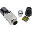InLine® RJ45 male Cat.8.1 2000MHz, veldbevestiging, afgeschermd,inschroefbaar v.