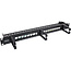 InLine® 16-weg patchpaneel, Keystone leeg paneel met 3 beugels, 19", 1U, zwart