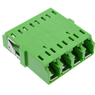 InLine InLine® glasvezelkoppelaar, viervoudig LC/LC, singlemode, groen
