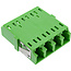 InLine® glasvezelkoppelaar, viervoudig LC/LC, singlemode, groen