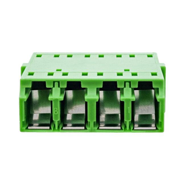 InLine® glasvezelkoppelaar, viervoudig LC/LC, singlemode, groen