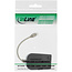 InLine® ISDN-verdeler, 8x RJ45-bussen, afsluitweerstanden, zwart, 15 cm