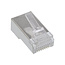 InLine® Modulaire stekker 8P8C RJ45 krimpen op ronde kabel, afgeschermd,100Stuks