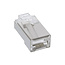 InLine® Modulaire stekker 8P8C RJ45 krimpen op ronde kabel, afgeschermd,100Stuks