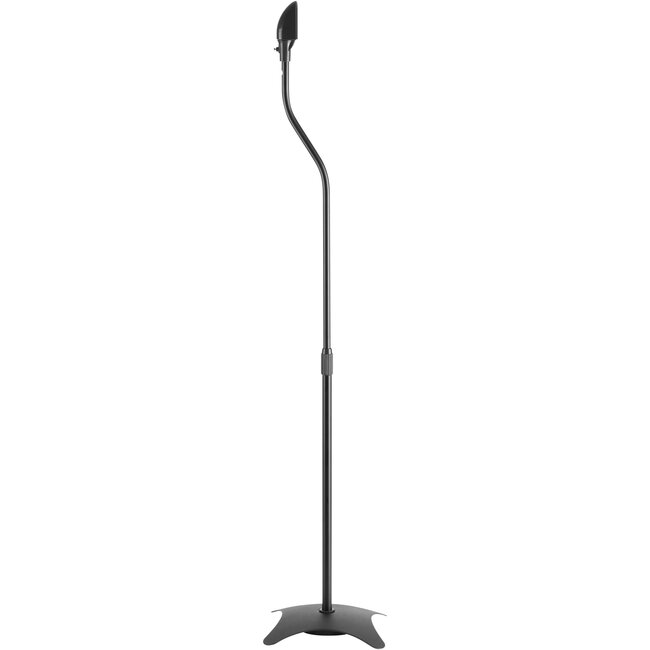 InLine® Luidsprekerstatief telescopisch 68-110cm, 2 stuks, zwart
