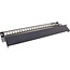 InLine® patchpaneel 24-voudig, Keystone leeg patchpaneel met uittrekelem.,19",1U