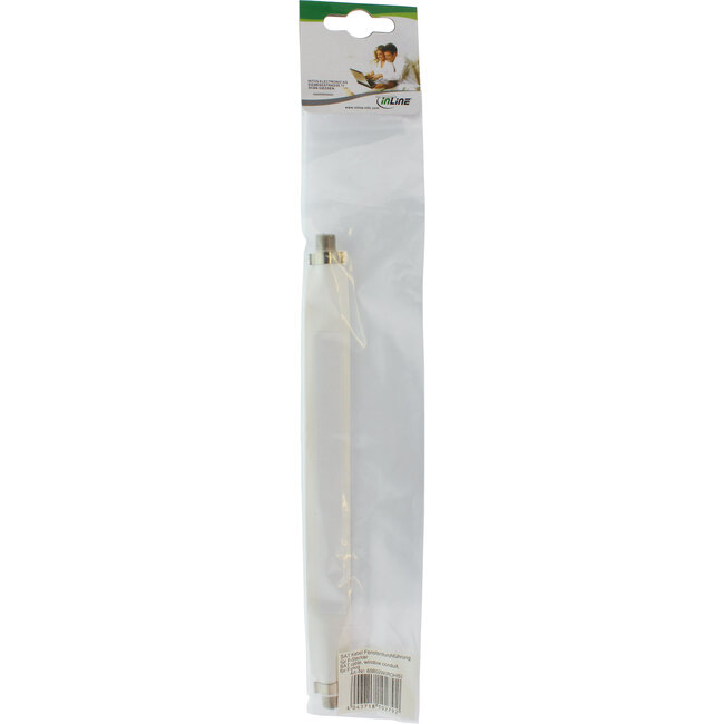 InLine® SAT kabeldoorvoer voor F-connector, wit