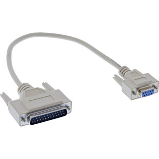 InLine InLine® Seriële kabel 9-pin female naar 25-pin male, 0,33m