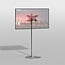 Vloerstandaard SPHERE rvs 150 cm VESA 400x200