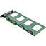 InLine® PCIe kaart naar 4x interne U.2 NVMe SFF-8639 - Bifurcatie, PCIe x16