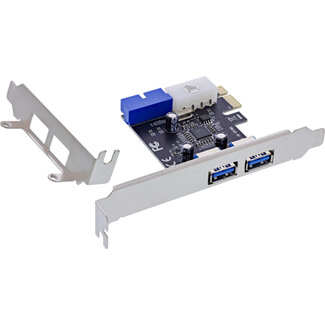 InLine InLine® interfacekaart, 4x USB 3.2 Gen.1 (2+2), PCIe, laag profiel, VL805