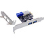 InLine® interfacekaart, 4x USB 3.2 Gen.1 (2+2), PCIe, laag profiel, VL805