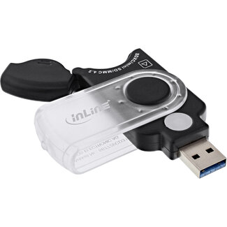 InLine InLine® Mobile Card Reader USB 3.0, voor SD/SDHC/SDXC, microSD