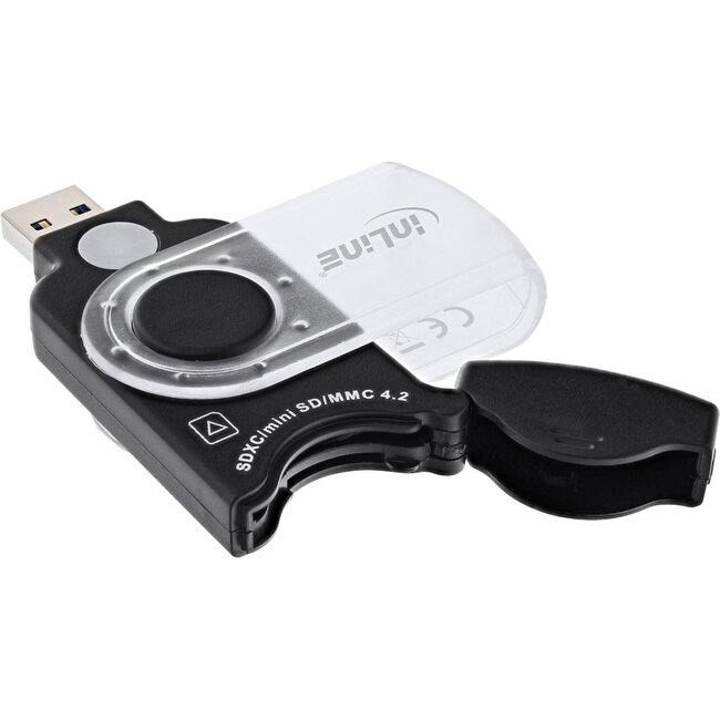 InLine® Mobile Card Reader USB 3.0, voor SD/SDHC/SDXC, microSD