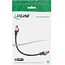 InLine® Patchkabel, S/FTP (PiMf), Cat.6, 250 MHz, PVC, koper, zwart, 0,3m