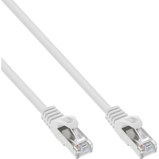 InLine InLine® Patchkabel, SF/UTP, Cat.5e, wit, 0,5m
