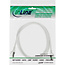 InLine® Patchkabel, SF/UTP, Cat.5e, wit, 0,5m